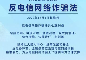 反電信網(wǎng)絡(luò)詐騙法表決通過(guò)