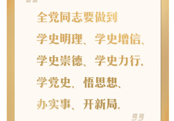 學黨史 悟思想 辦實事 開新局